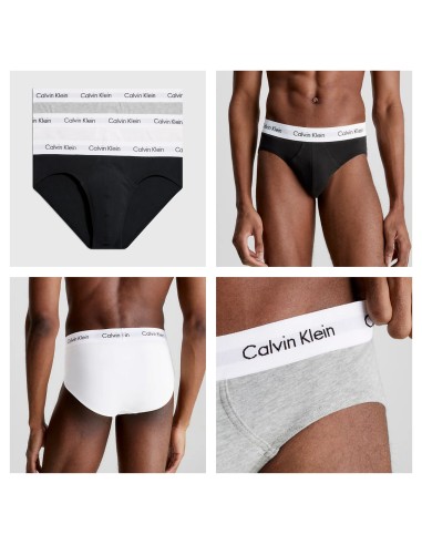 Calvin Klein Slip Uomo Tri-Pack Cotton Stretch