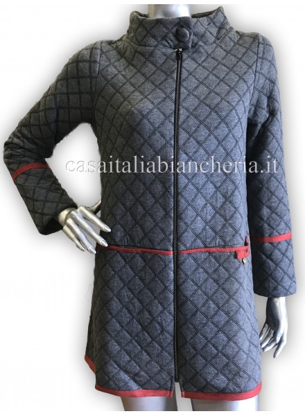 PEPITA giacca da camera invernale donna aperta con cerniera art HARLEM